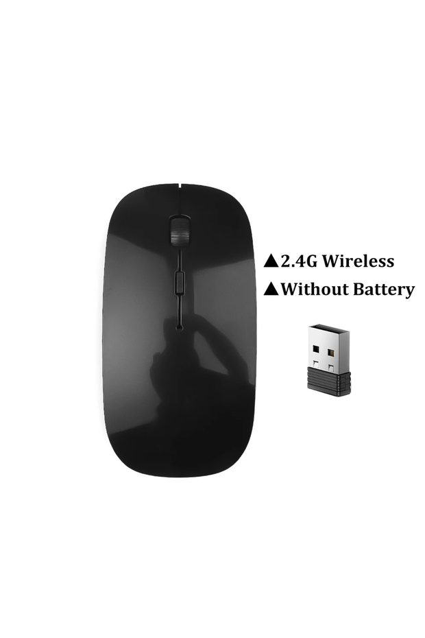 kebidumei 2.4G NO Battery Bluetooth 5.2 Mouse 2.4G Wireless Mouse Rechargeable Dual Mode Gaming Mous