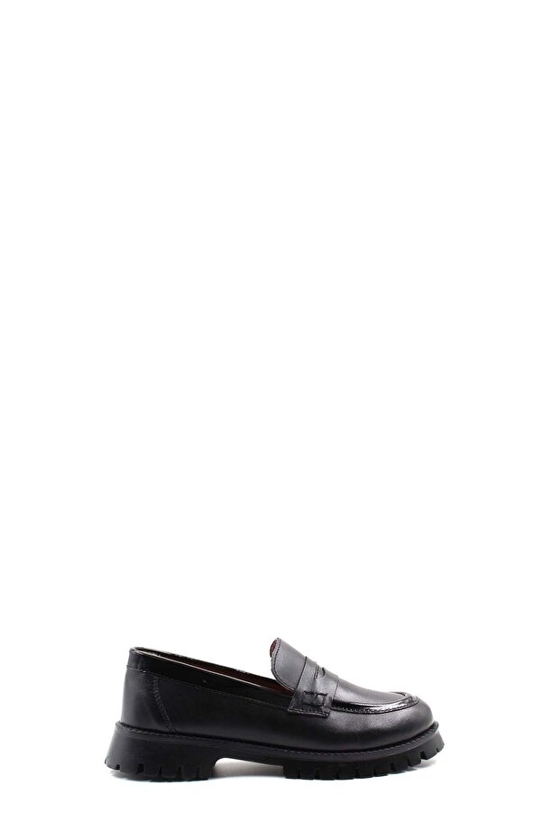 Genuine Leather Black Patent Leather Girls' Casual Shoes 006Xa0020