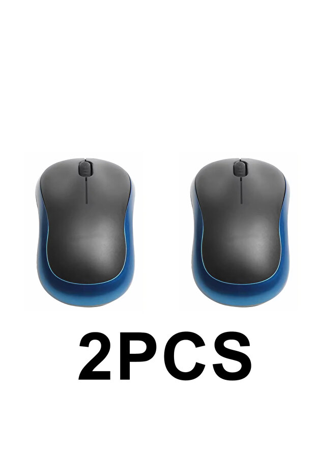 Blue 2pcs New M185 Mini Wireless Mouse Comfortable Portable Mouse Mice 1000DPI Ergonomic Mouse 2.4GH