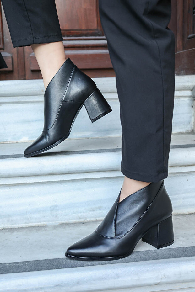 Genuine Leather Women's Wedge Heel Boots 019Za21-641