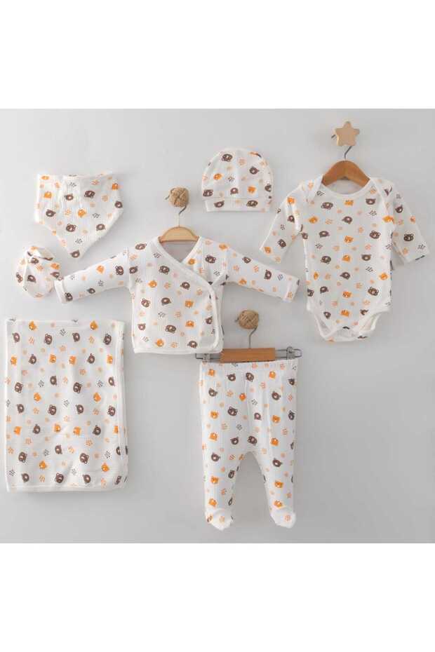 Newborn Baby 100% Cotton 7 Piece Hospital Discharge Set