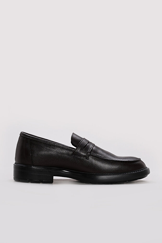 Genuine Leather Brown Men's Casual Shoes 214Ma4091