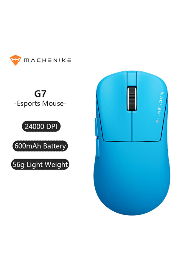 MACHENIKE Blue Machenike G7 Gaming Mouse USB Wired 2.4GHz Wireless Mouse 24000DPI 80IPS 6 Button 56g