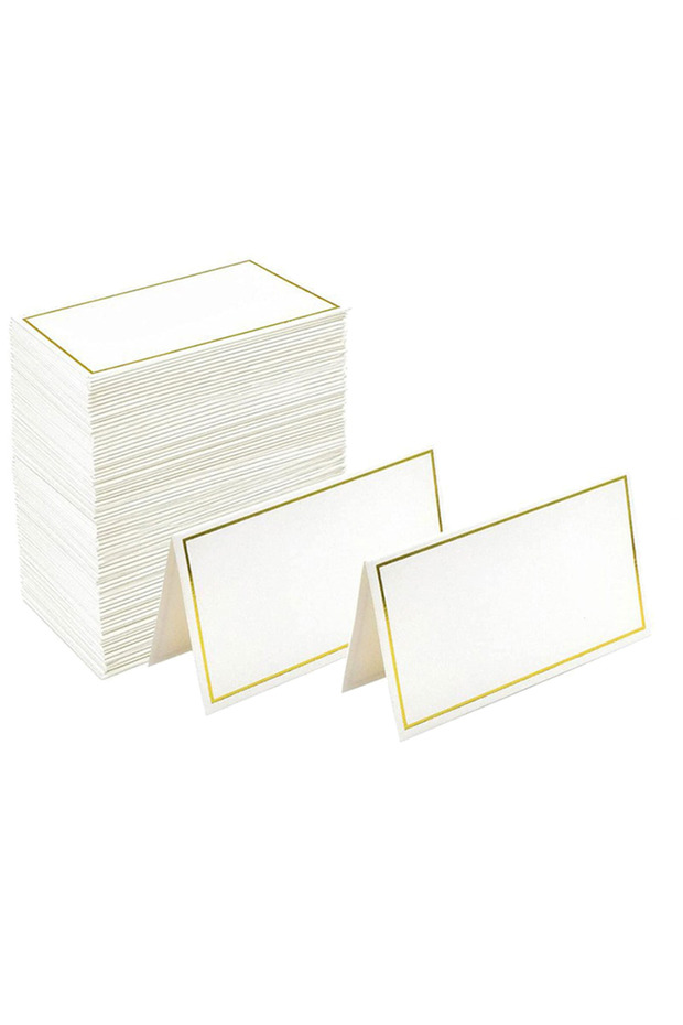 50pcs 50pcs Gold Foil Table Card Wedding Name Guest Card, Seat Name Card