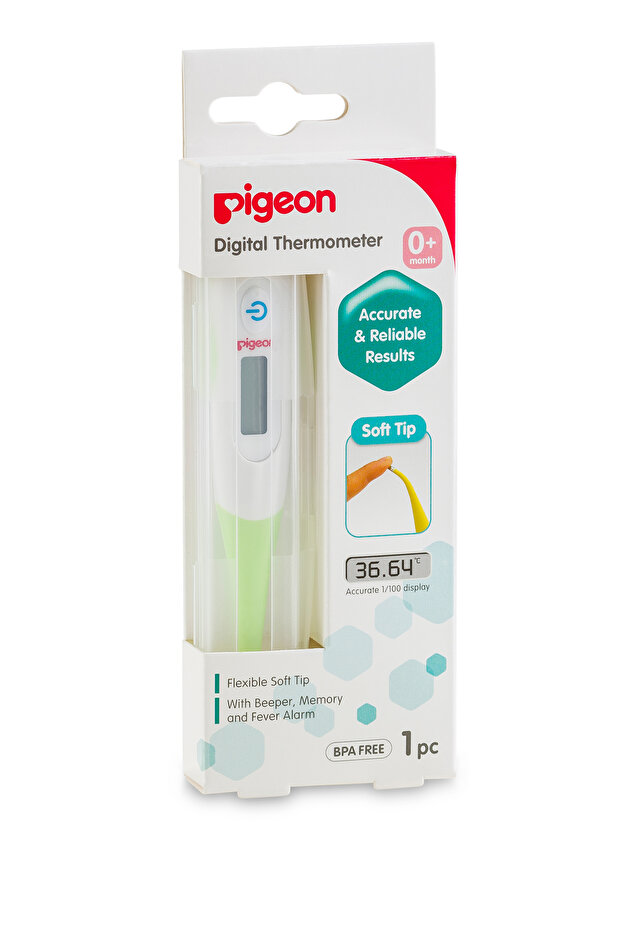 Digital Thermometer, Soft & Flexible Tip, BPA Free, Auto-off, 0+ Months