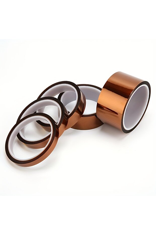 20mm 0.05mm 33M Brown 5-50mm High Temperature Tape PI Polyimide Adhesive Insulating Adhesive Tape He