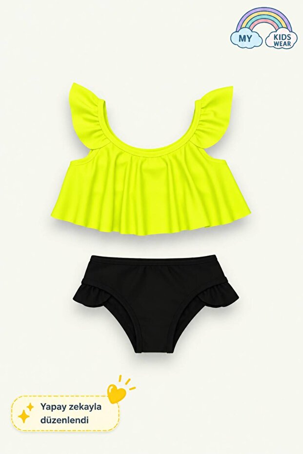 Ruffle Detailed 2-Piece Swimsuit Set