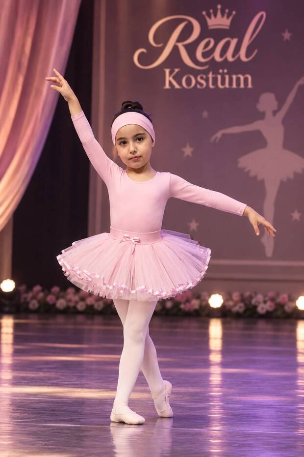 Long Sleeve Ballet Swimsuit & Tulle Skirt
