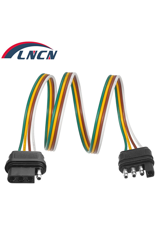 Trailer Wire Power Cord The 4 Pin Connector Prong Plug Suite Wiring Harness Extension Pvc Light Adap