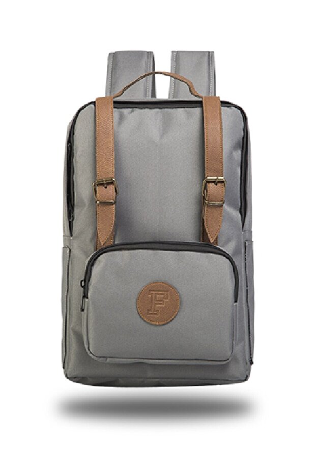 Bks Gray Unisex 15.6 Inch Waterproof School and Daily Backpack with Laptop Compartment