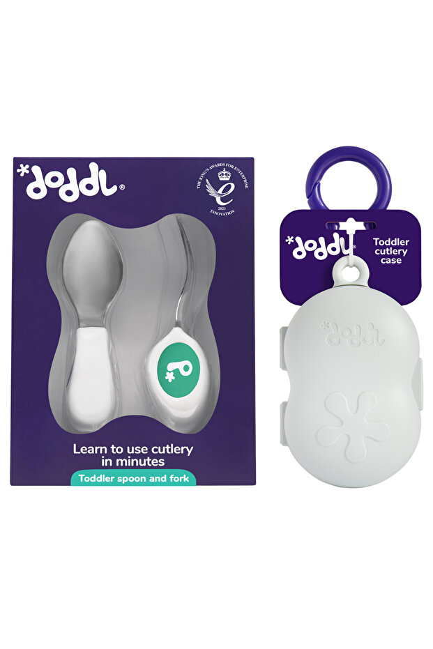 2-Piece Fork and Spoon Set Fresh Green and Carrying Box