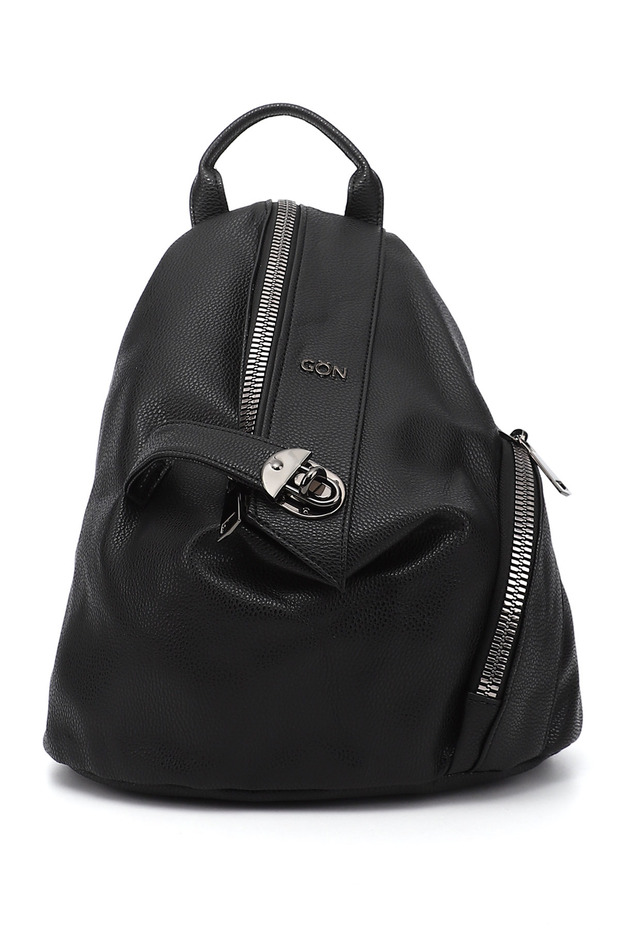 Women's Black Handbag and Backpack