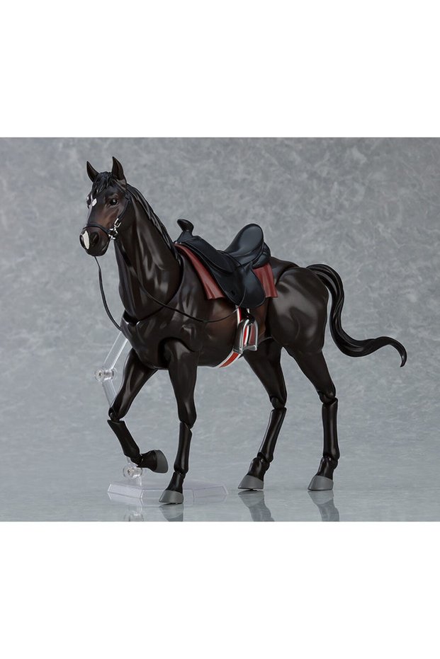 Bandai dark horse Senior Figma 490 Brown Horse Action Figure - Hand-Painted Decorative Model Movable
