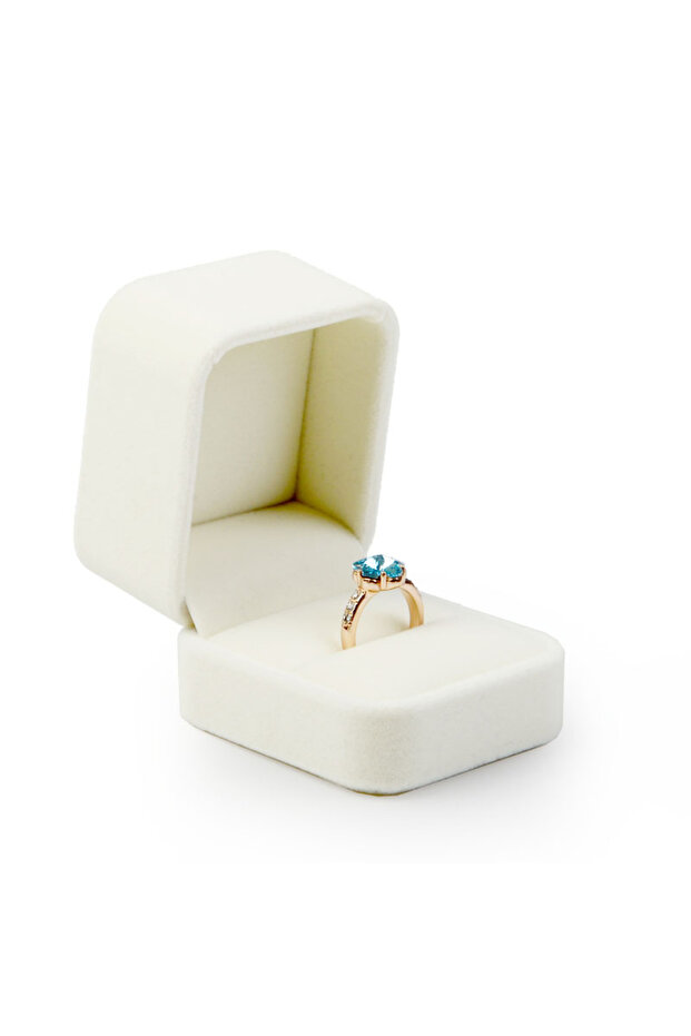 Off white Ring Oirlv Velvet Ring Box Classical Earring Necklace Bangle/Bracelet Case Jewelry Gift Bo