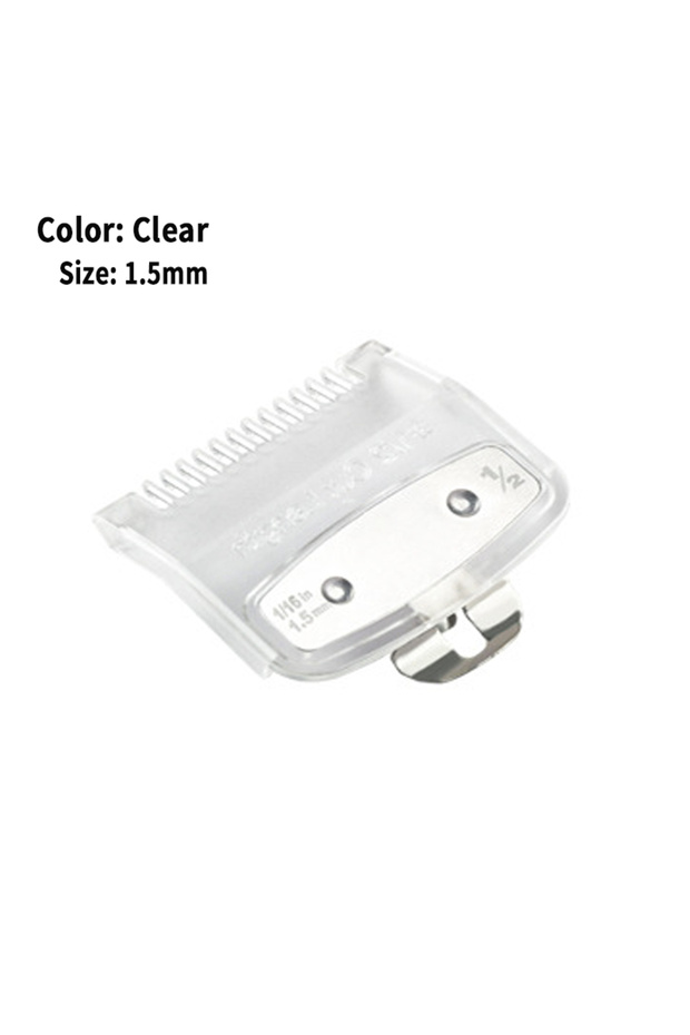 Clear-1.5mm Professional Hair Clipper Limit Guide Comb for Wahl Trimmer Barber Guide Comb Haircut To