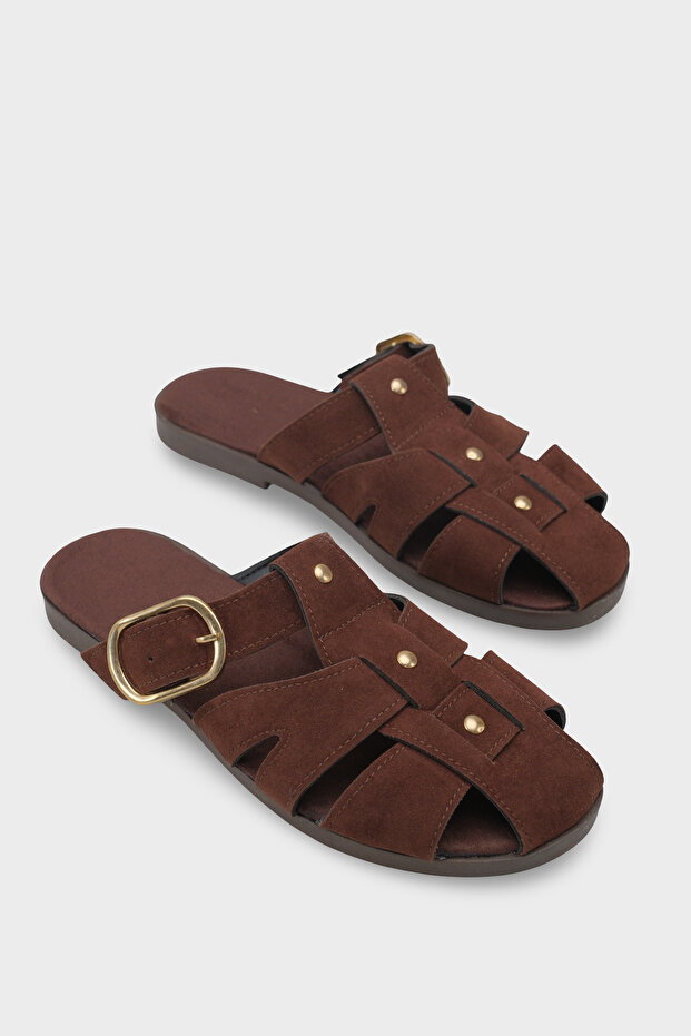 Hannie Gladiator Short Heeled Women's Slippers