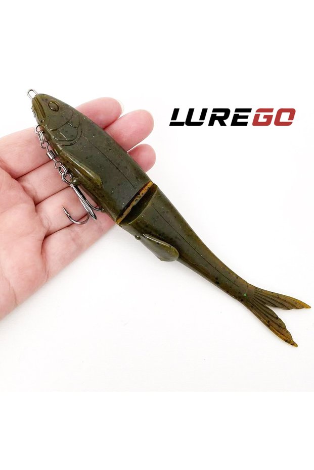 12cm White 120mm 170mm Soft Swimbait Fishing Lure Slow Sinking Wobbler Artificial Bait for Bass Fres