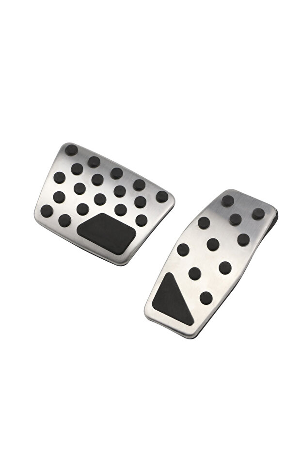 2Pcs AT Car Pedals Accelerator Gas Brake Foot Rest Pedal Cover for Jeep Compass 2017 - 2023 Renegade