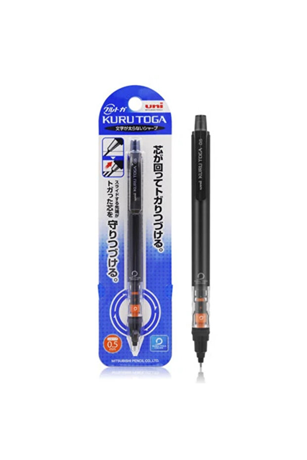452 black Janpan UNI Kuru Toga Mechanical Pencil M5-452 Drawing Pencil 0.5mm Low Center of Gravity A