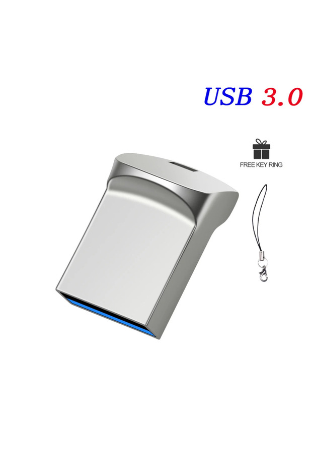 32 GB Silver USB3.0 Super Mini USB 3.0 Flash Drive 64GB Creative Business Gift Pen Drive 32GB Black