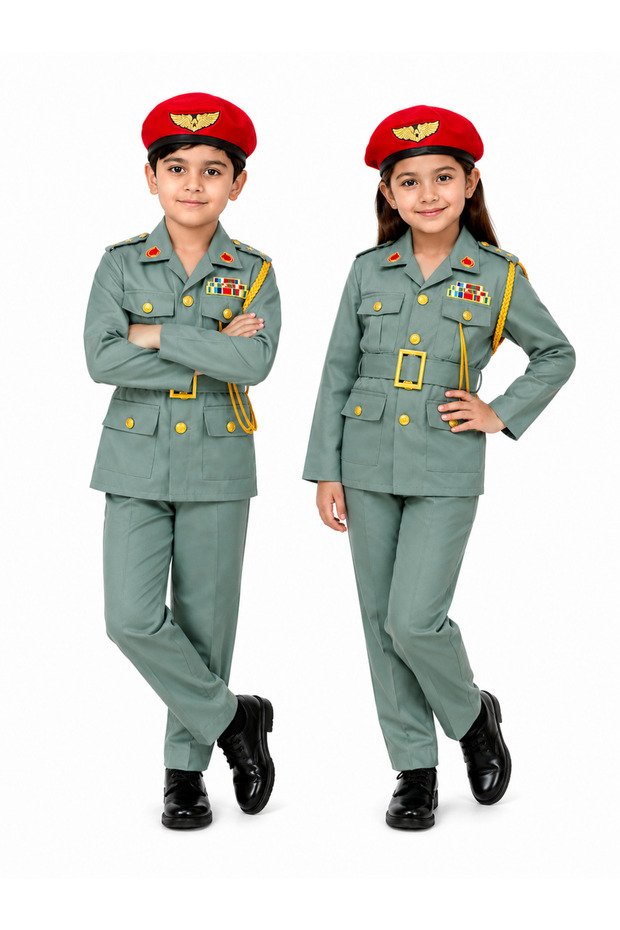 Police Officer Premium Costume – UAE Edition (Green, Unisex)