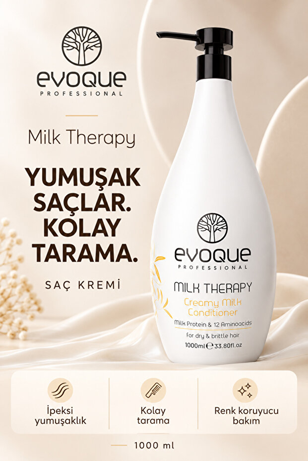 Evoque Milk Therapy Revitalizing and Moisturizing Hair Care Cream