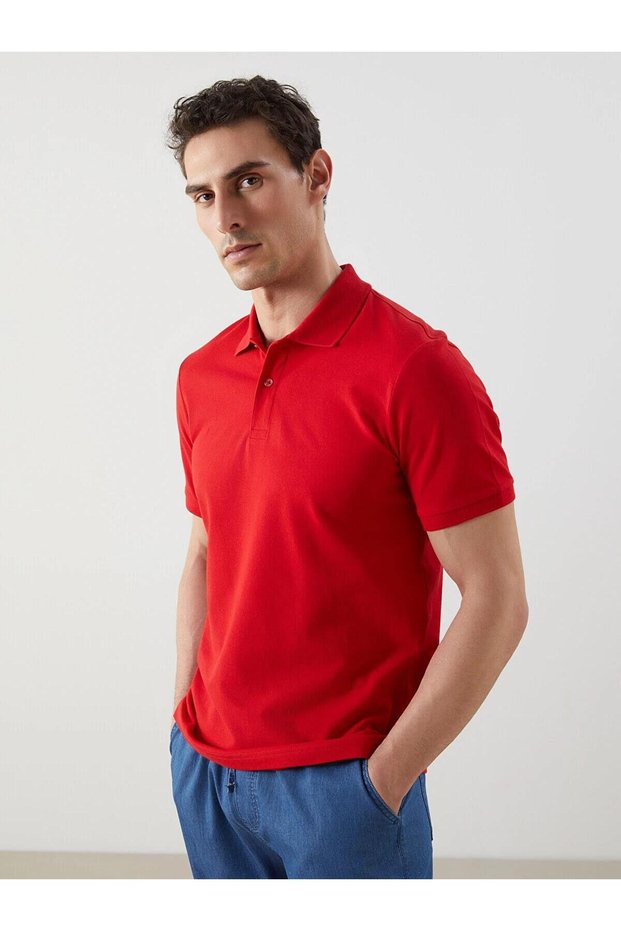 Polo Neck Short Sleeve Pique Men's T-Shirt (S5)