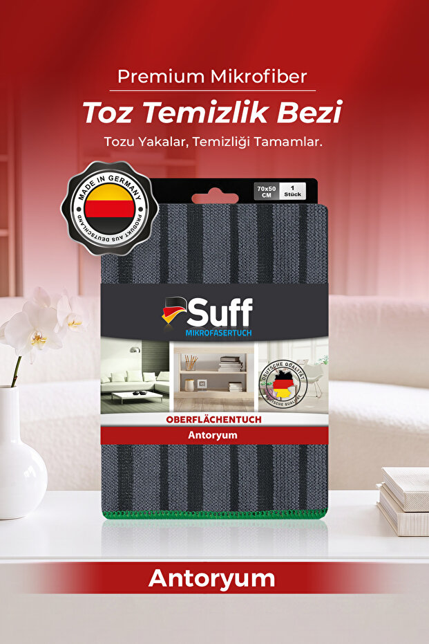 Antoryum Microfiber Large Surface Door Window and Multi-Purpose Dusting Cloth 70X50 cm Green