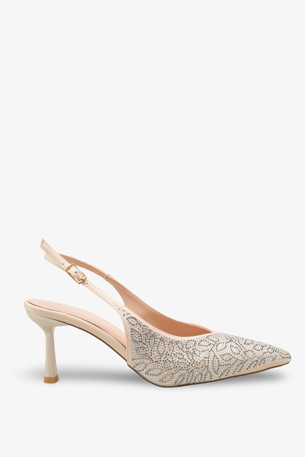 Bella Women's Stone Evening Dress Shoes - Beige