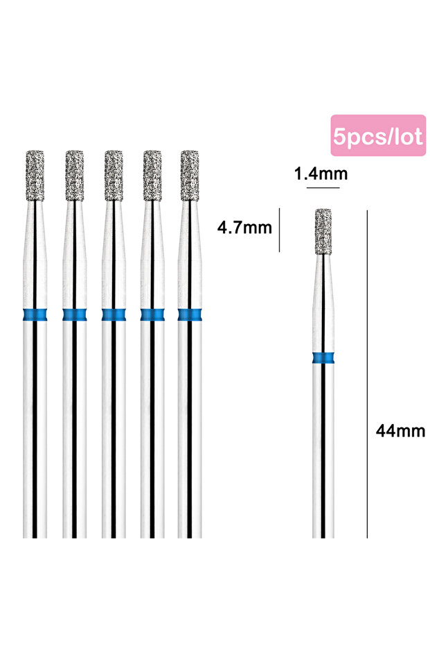 TP-853-018B TP 5pcs/lot Diamond Nail Drill Bit Set Electric Milling Cutters For Manicure Rotary Burr