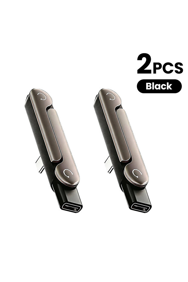 2PCS Black 240W Type C Adapter Fast Charging 90° Elbow Bracket Adapter Type-C Male to USB-C Female C