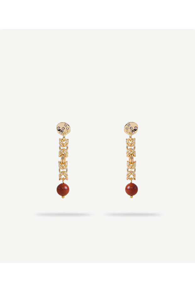 Natural Stone Dangle Earrings