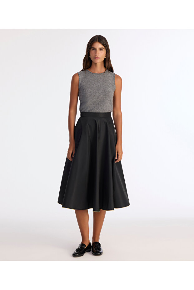 Flared High Waist Skirt