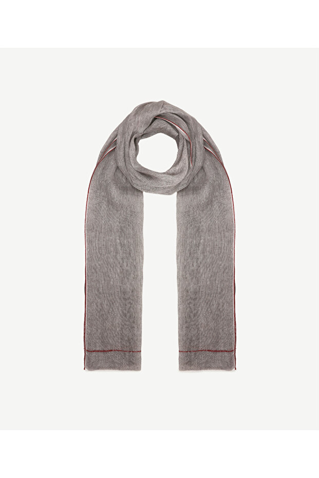 Striped Detailed Masculine Shawl