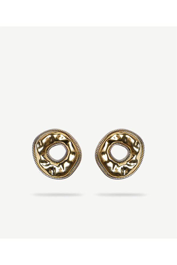 Textured Gold Earrings