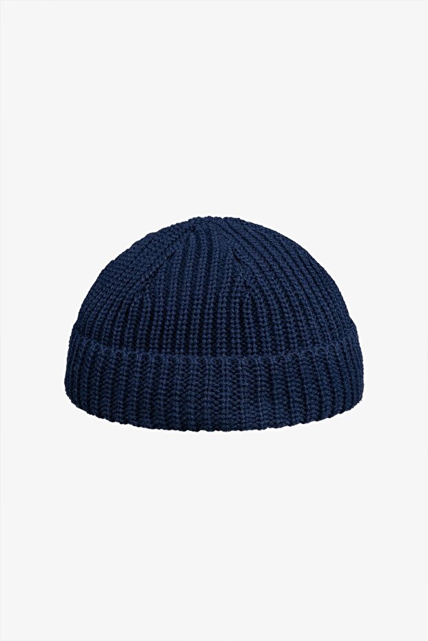 Short Fisherman Unisex Navy Blue Beret