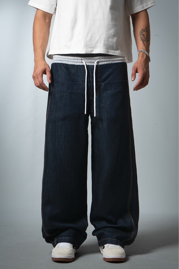 Dark Indigo Super Baggy Men's Jean Pants
