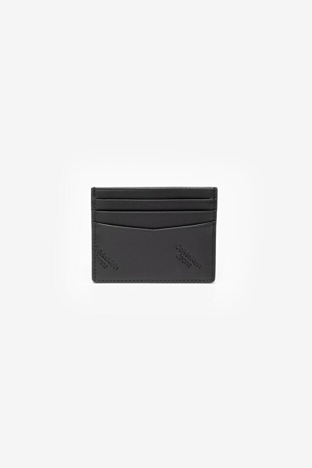 Logo Print Cardcase 6Cc Men's Card Holder Black
