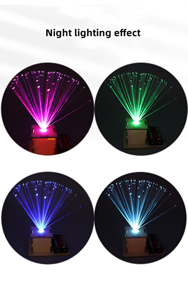 1Pcs DIY Color Fiber Optic Light STEM Toys Tecnologia Science Experimental Tool Kit Teaching Aids fo