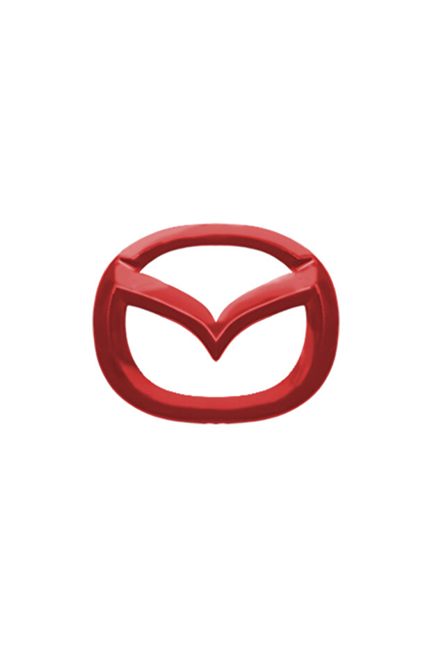 1pcs Red Car Steering Wheel Emblem Sticker Badge Decals for 3 6 2 Atenza Demio Axe