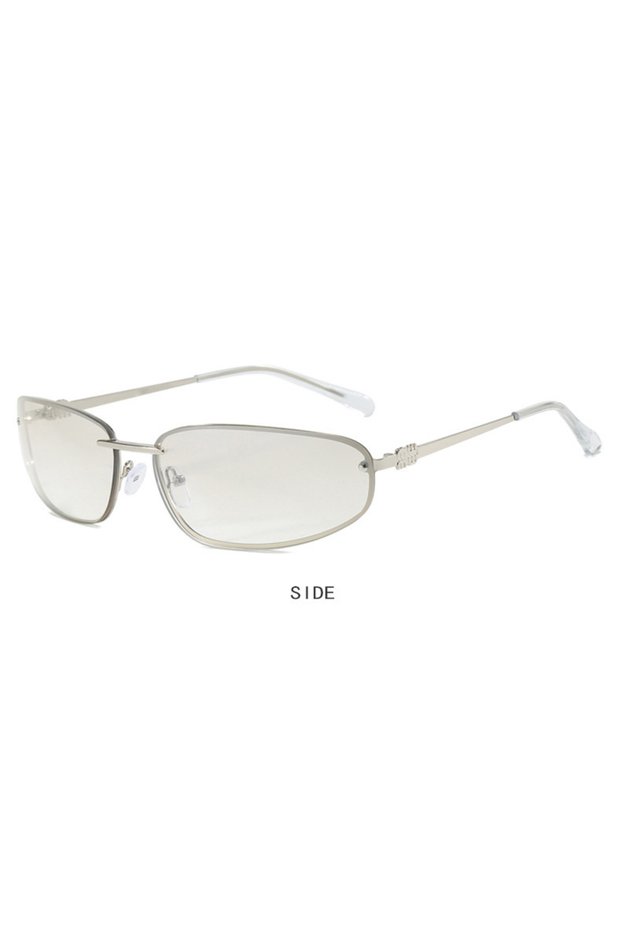 C3 New Light Colored Sunglasses for Women, Early Spring Silver Sunglasses for Spicy Girls, Mercury L