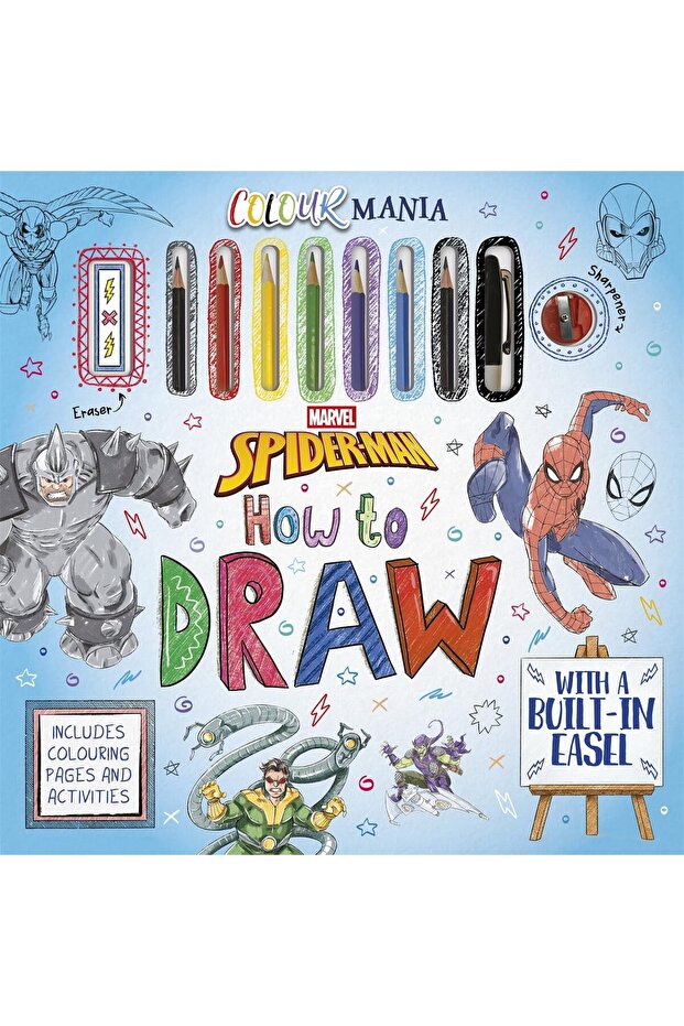 Marvel Spider-Man: How to Draw: Art activity pack with built-in easel, tools and step-by-step drawing guide