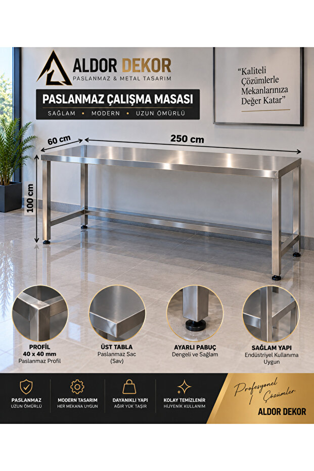 paslanmaz raf