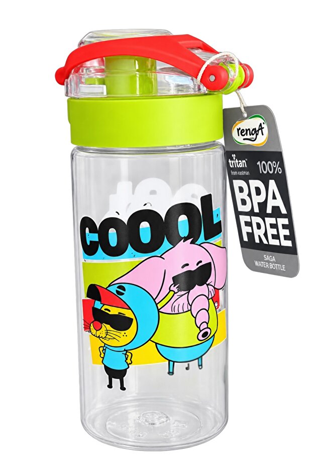 Children's Water Bottle Patterned Tritan Water Bottle 500 Cc
