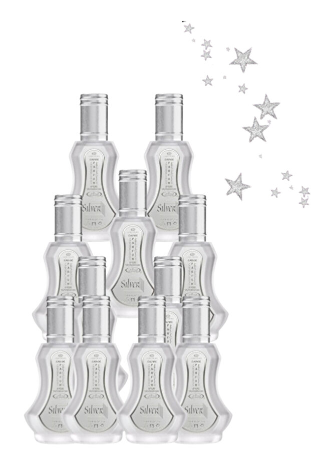 11 قطعة عطر فضي 35 مل