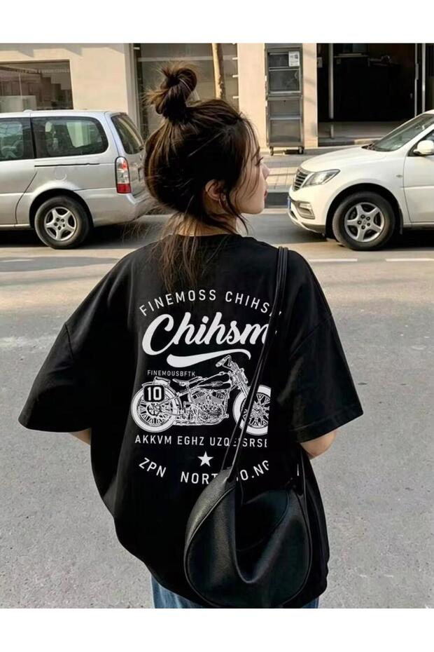 Finemoss Chihsm Motor Printed Crewneck T-Shirt