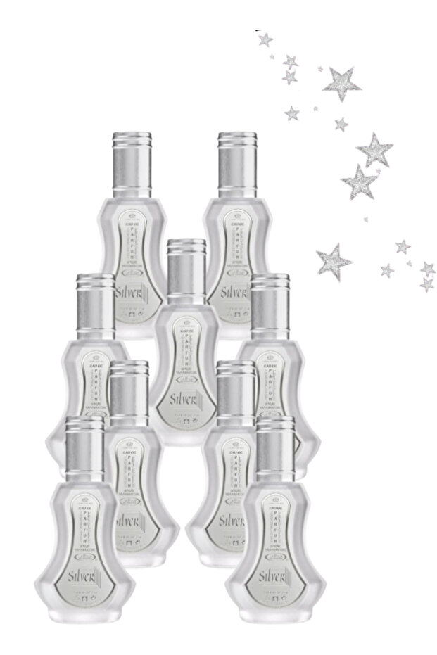 9 قطع عطر فضي 35 مل
