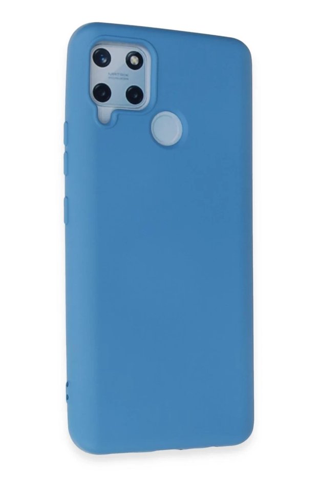 Realme C15 Compatible Case Nano Velvet Silicone - Blue