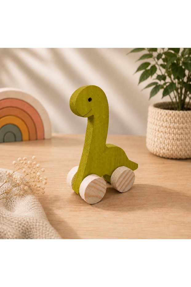 Wooden Toy Dinosarus Natural Handmade Toy