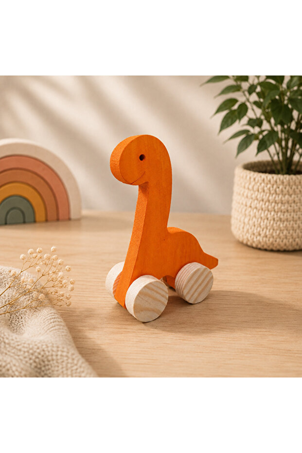 Wooden Toy Dinosarus Natural Handmade Toy